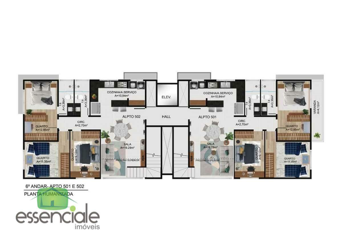 Apartamento de 88m² e 3 quartos no bairro Jardim Riacho das Pedras à partir de R$ 750.000