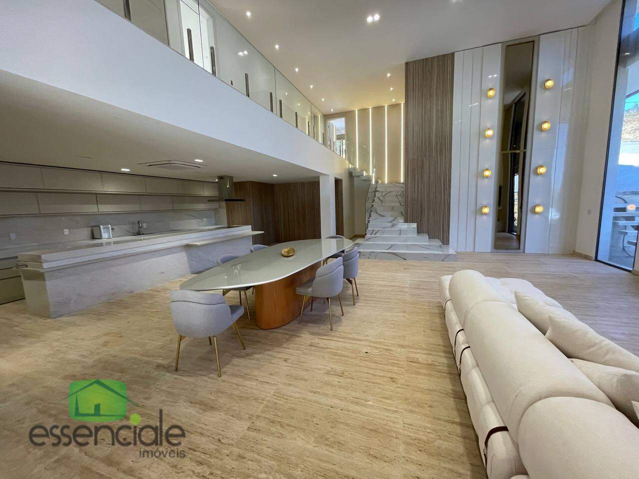 Casa de luxo à venda no condomínio Estância do Lago – 4 suítes, piscina, espaço gourmet e porteira fechada