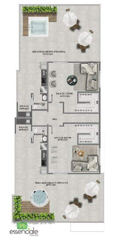 Cobertura 3 quartos, 1 suíte 207m² Bairro Eldorado por R$1.150.000,00
