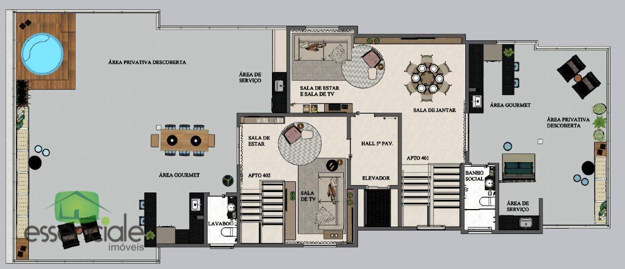 Apartamento com Área Privativa3 Quartos e 2 Vagas à Venda – Entrega em 30/03/2027